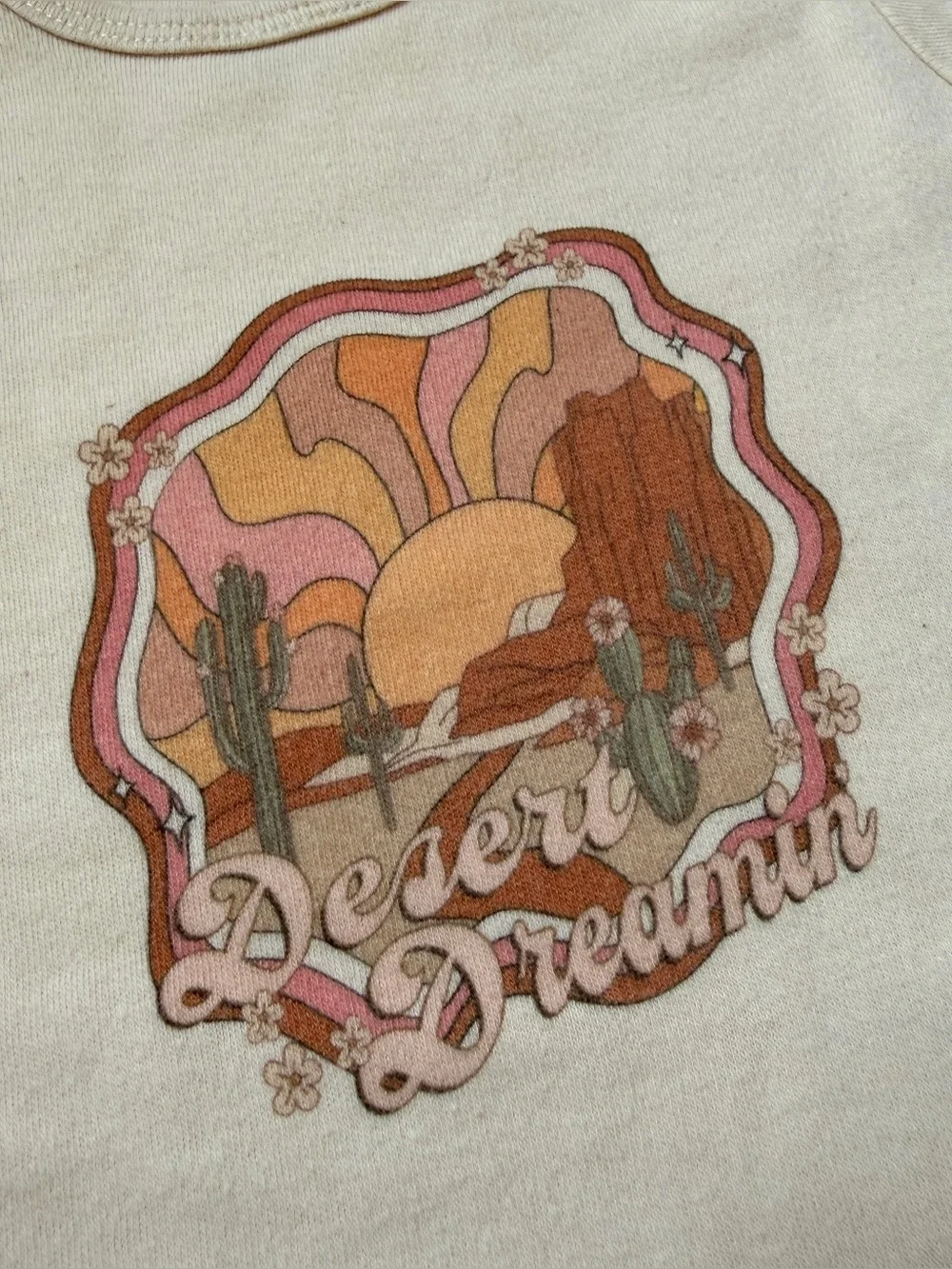 3-6M🏜️ GAP & Gerber Baby Desert Dreamin’ Graphic SS Bodysuit & Pink Ribbed Pant